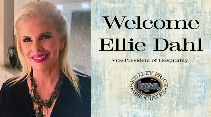 Ellie Dahl Named Vice-President of Hospitality for Bentley Price Associates, Inc.